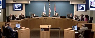 This still image taken from video on the city of Hot Springs YouTube channel shows the Hot Springs Board of Directors meeting in January 2023. (Submitted photo)